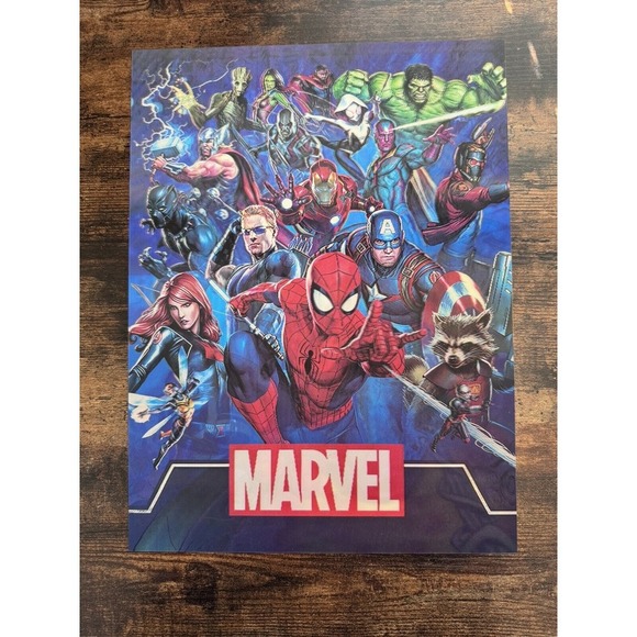 New Marvel Comics Spider-Man 3D Holographic 2 in-1 Poster Canvas New 16 X 12 - Picture 1 of 3